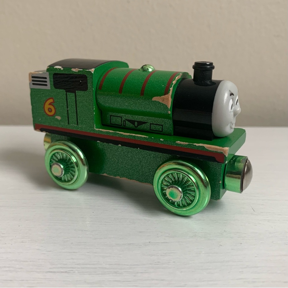 Thomas & Friends Wooden Railway PERCY Celebrating 60 Years Metallic Train Engine